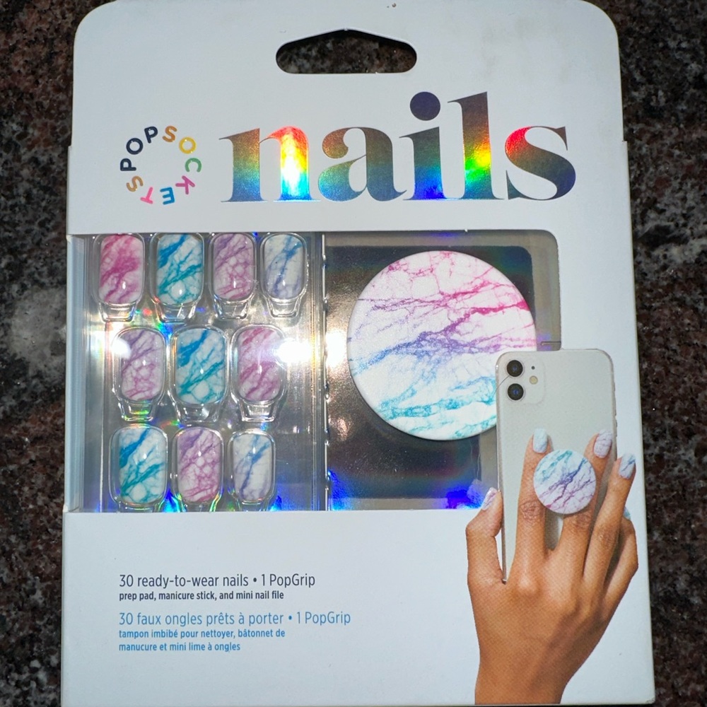NWT PopSocket Nails and PopGrip matching set